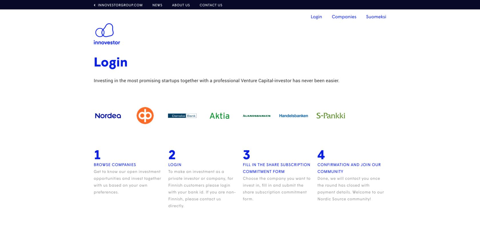 Log in using bank credentials with TUPAS